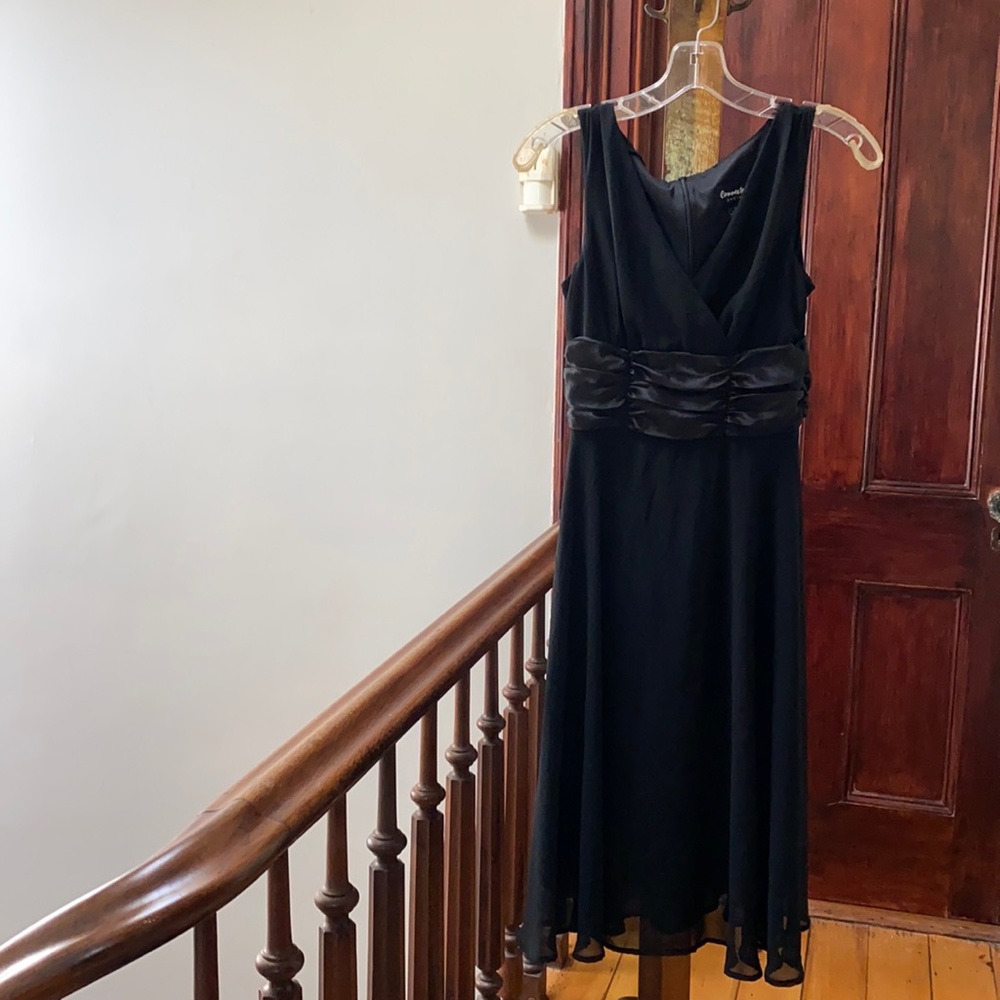 Black chiffon cocktail dress NEW